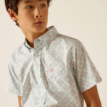 Ariat Boy's Kaleidoscope Kai Short Sleeve Western Shirt