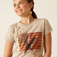 Load image into Gallery viewer, Ariat Girl&#39;s Gold Flag Rodeo Quincy T-Shirt
