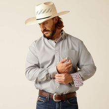 Load image into Gallery viewer, Ariat Men&#39;s Pinpoint Oxford Harbor Mist Western Shirt
