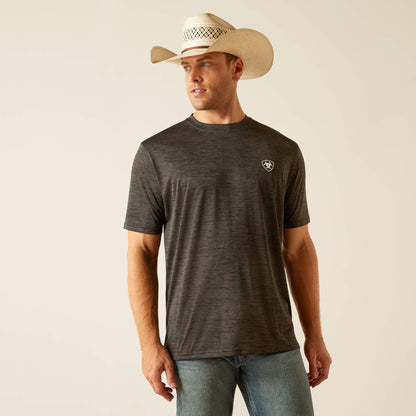 Ariat Men's Charger TEK Charcoal Crestline T-Shirt