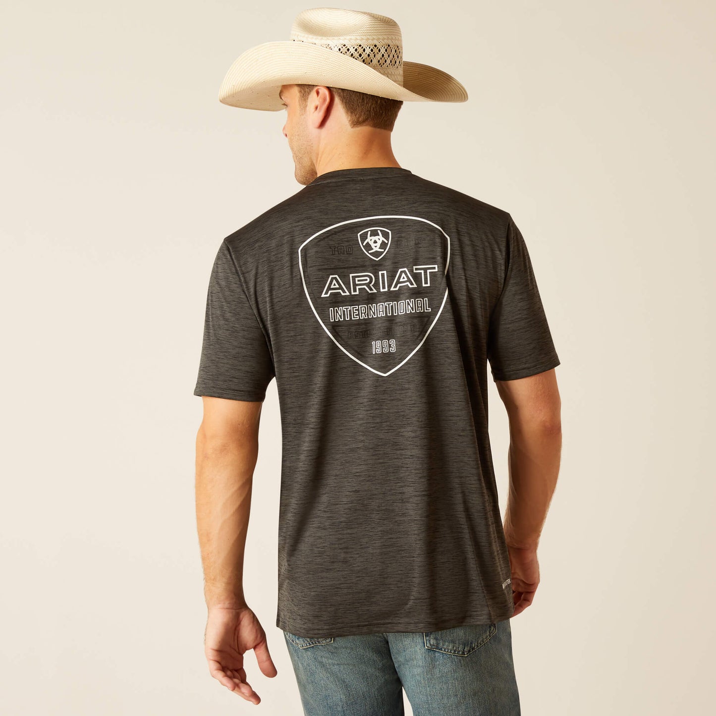 Ariat Men's Charger TEK Charcoal Crestline T-Shirt