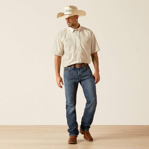 Ariat Men's 360 Airflow Khaki Short Sleeve Western Shirt