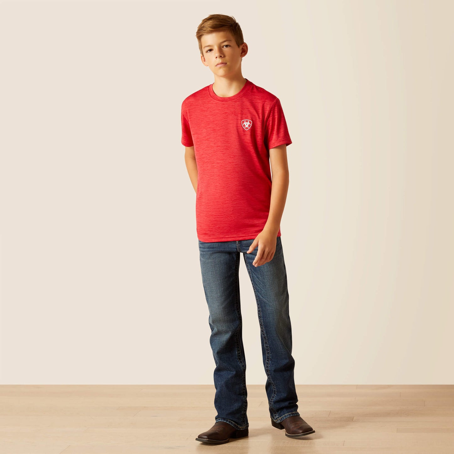 Ariat Boy's TEK Charger Crestline Chili Pepper T-Shirt