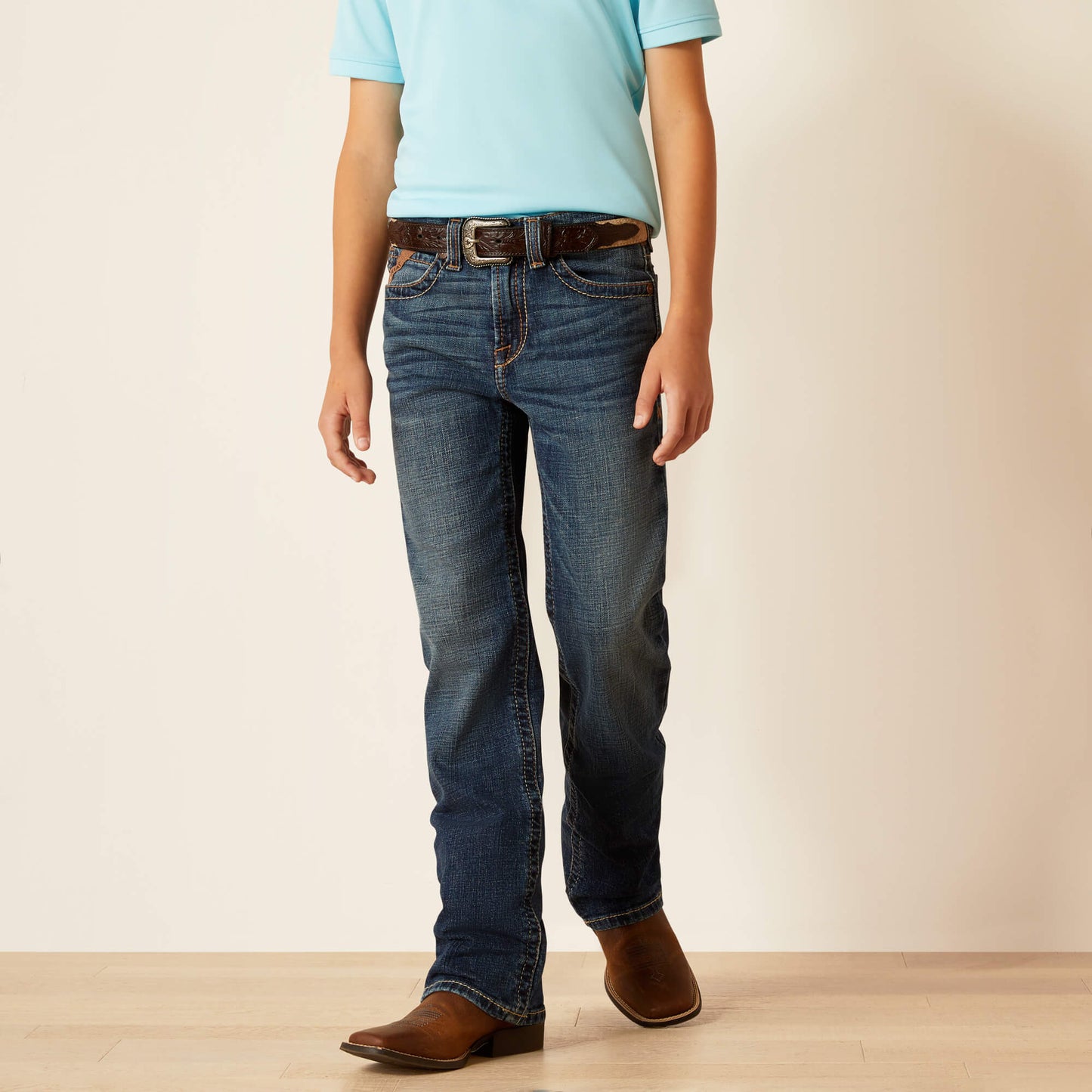 Ariat Boy's B4 Relaxed Fordham Denali Bootcut Jean