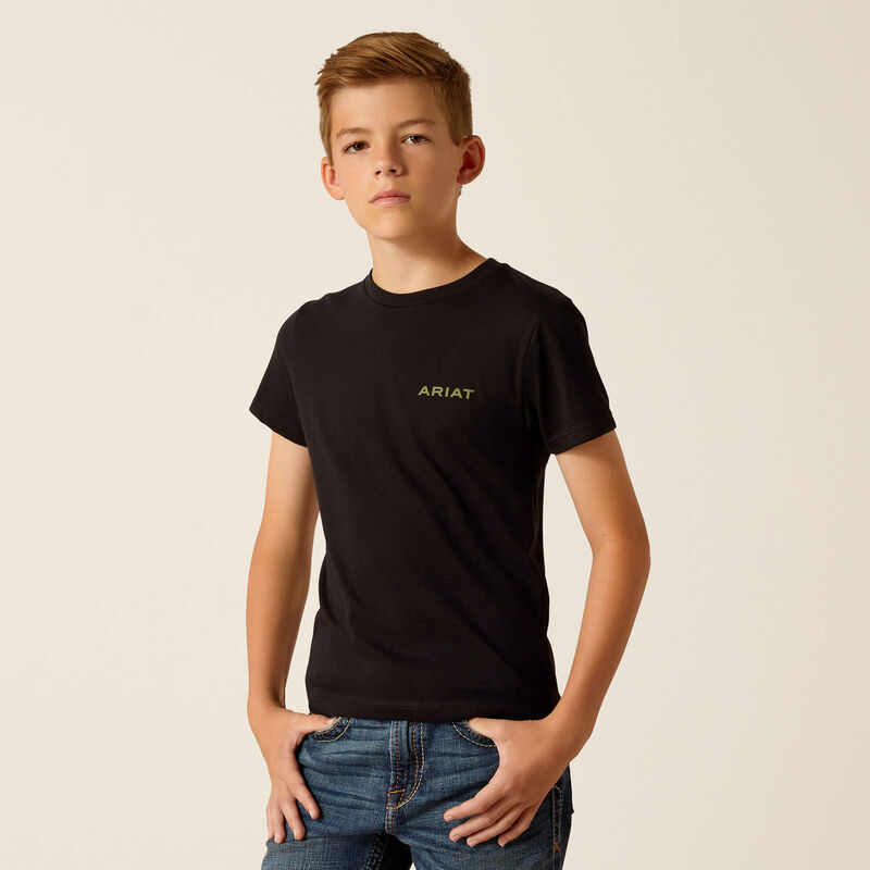 Ariat Boy's Black Camo Corps T-Shirt