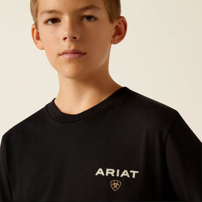 Ariat Boy's Black American Rancher T-Shirt