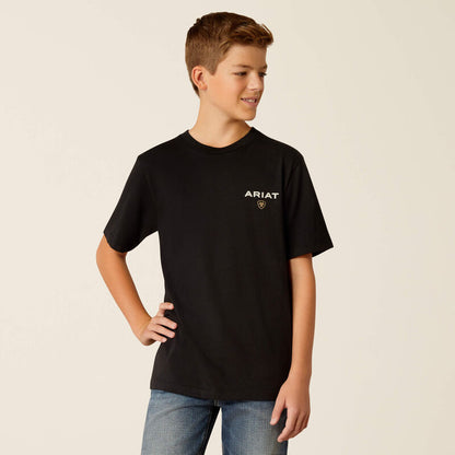 Ariat Boy's Black American Rancher T-Shirt