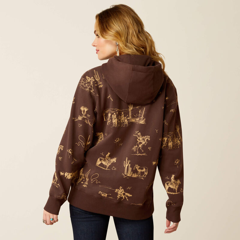 Ariat Women's Brown Ranchin' Hoodie