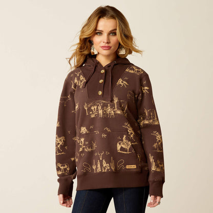 Ariat Women's Brown Ranchin' Hoodie