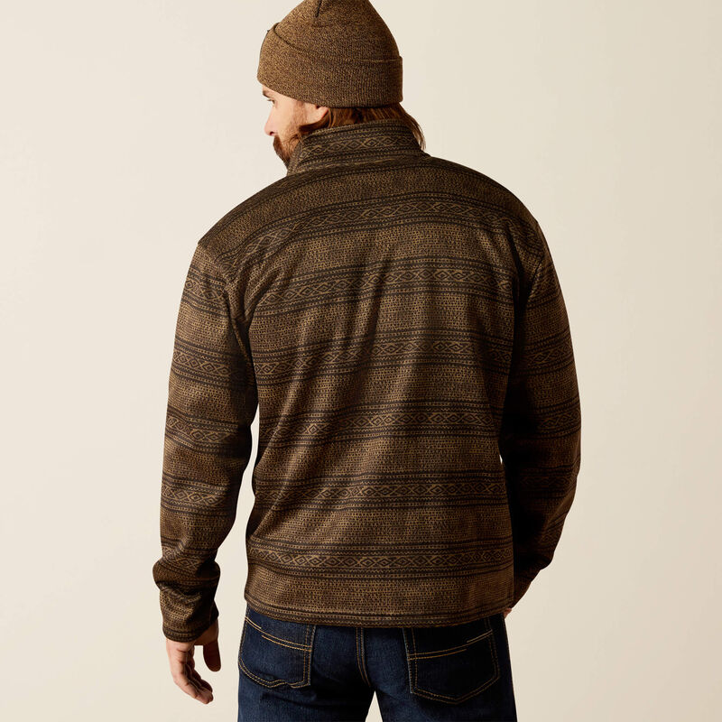 Ariat Men's Brown Southwest Serape Wesley Pullover