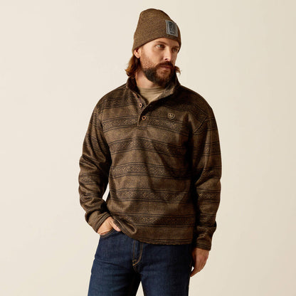 Ariat Men's Brown Southwest Serape Wesley Pullover