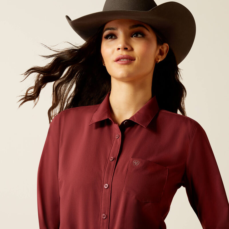 Ariat Women's Kirby Tawny Port Western Shirt