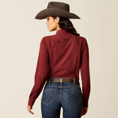 Ariat Women's Kirby Tawny Port Western Shirt