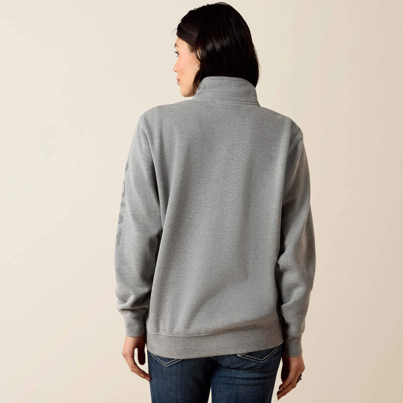 Ariat Women's Heather Gray Foundation ½ Zip Pullover