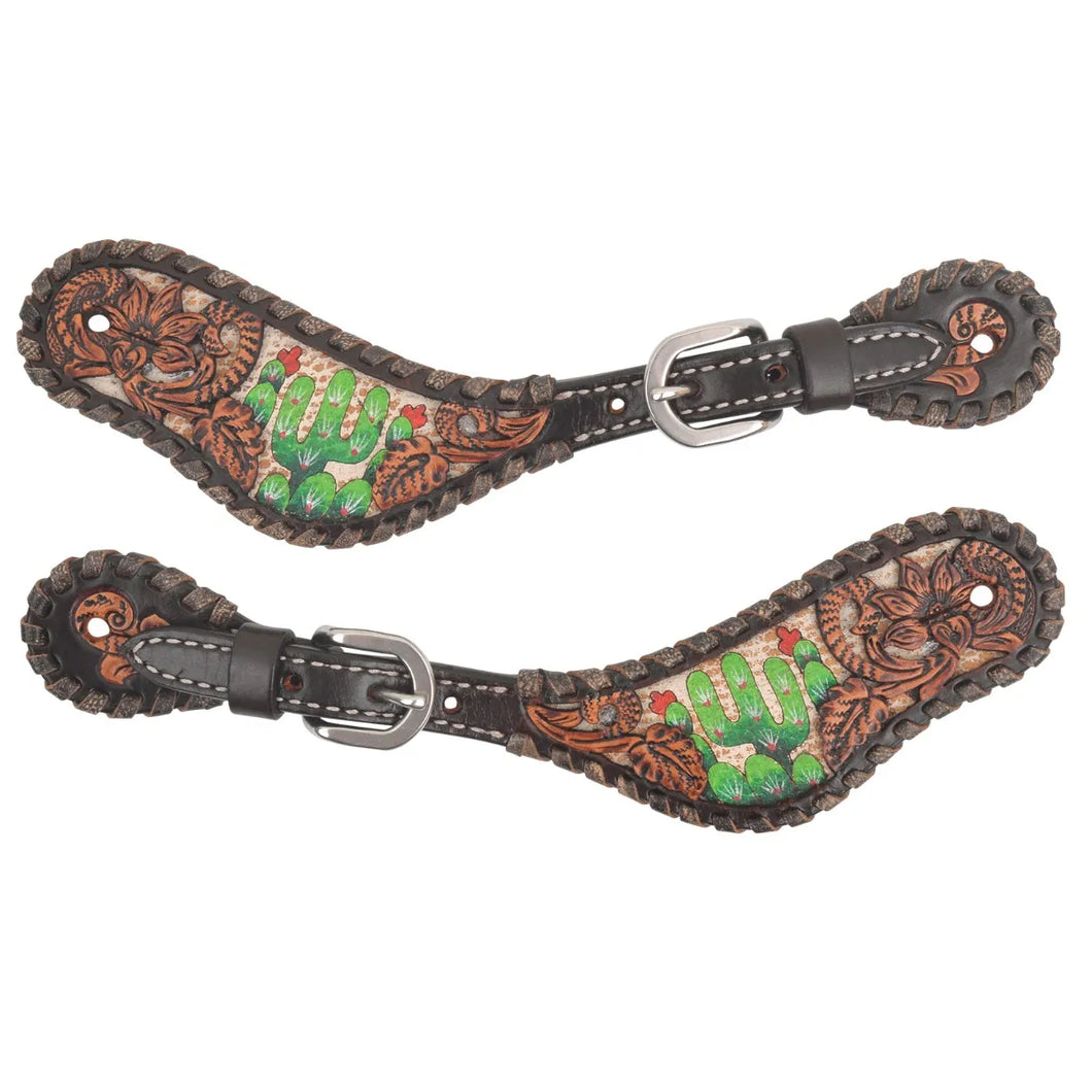 Circle Y Ladies/Youth Spur Straps - Cactus Country