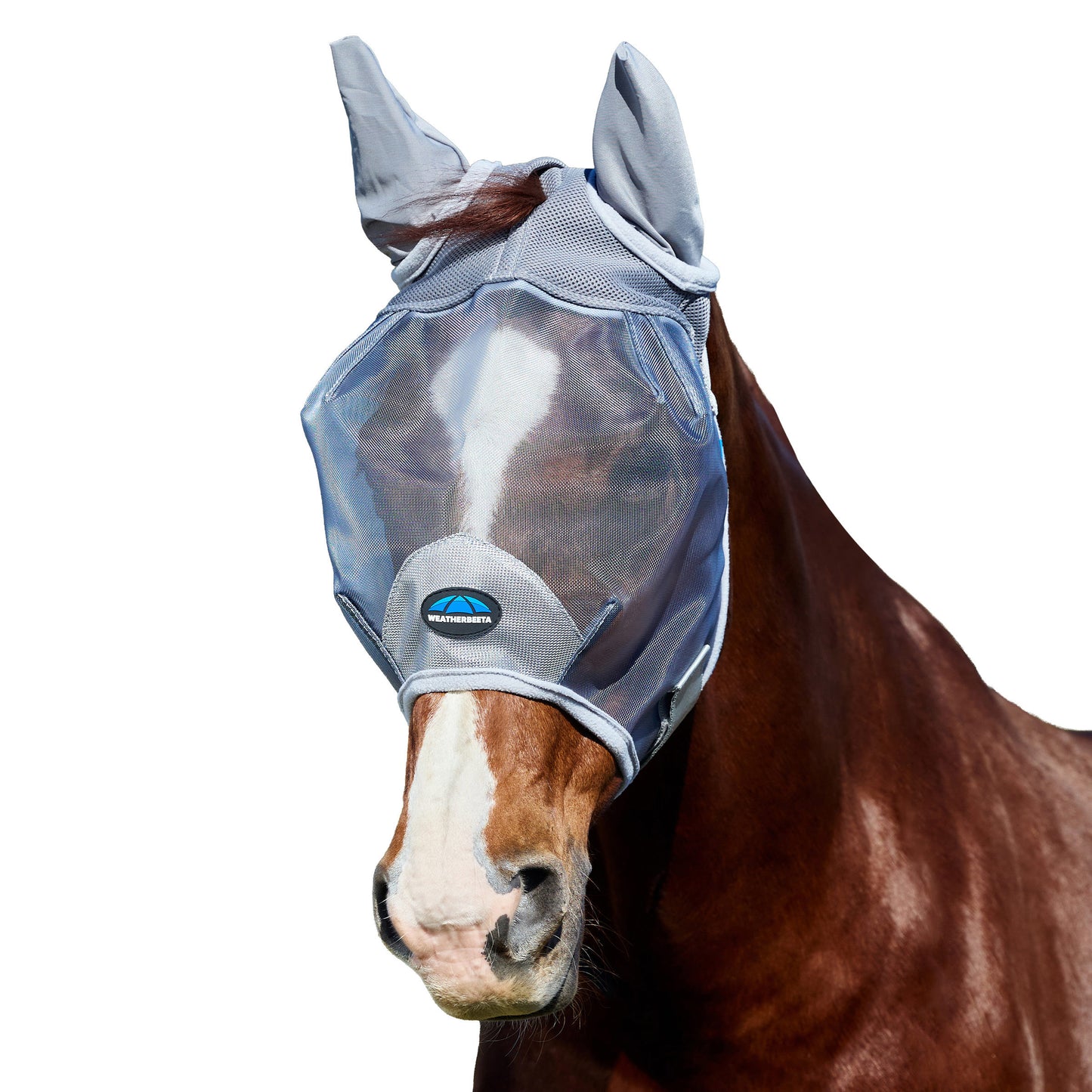 Weatherbeeta Comfitec Fine Mesh Fly Mask with Ears- Grey