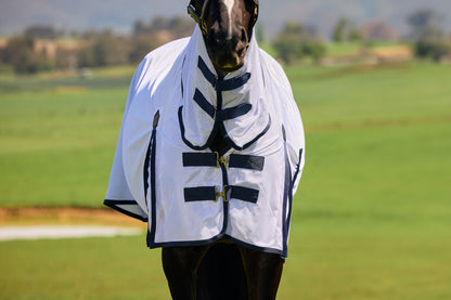 Saxon Mesh Combo Neck Fly Sheet with Belly Wrap