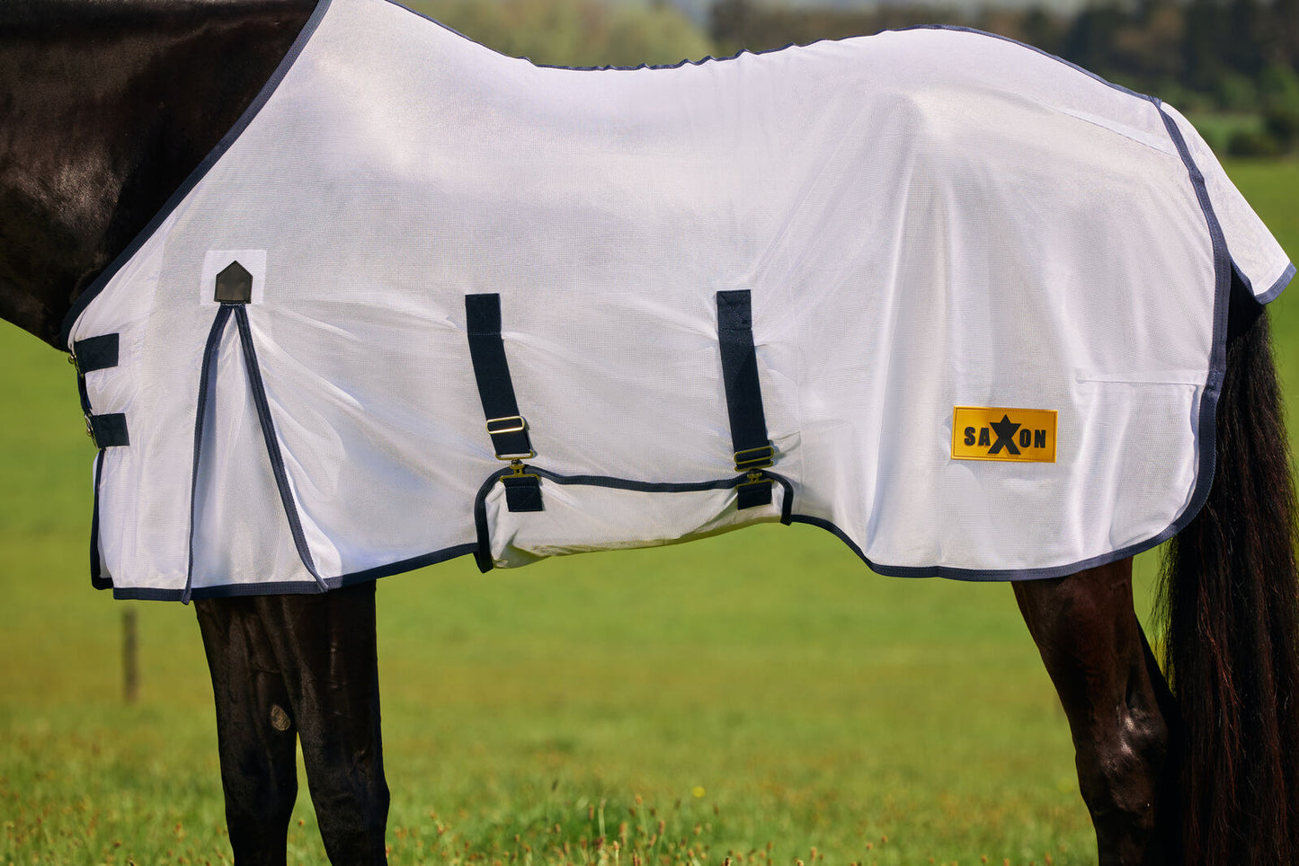 Saxon Mesh Fly Sheet with Belly Wrap