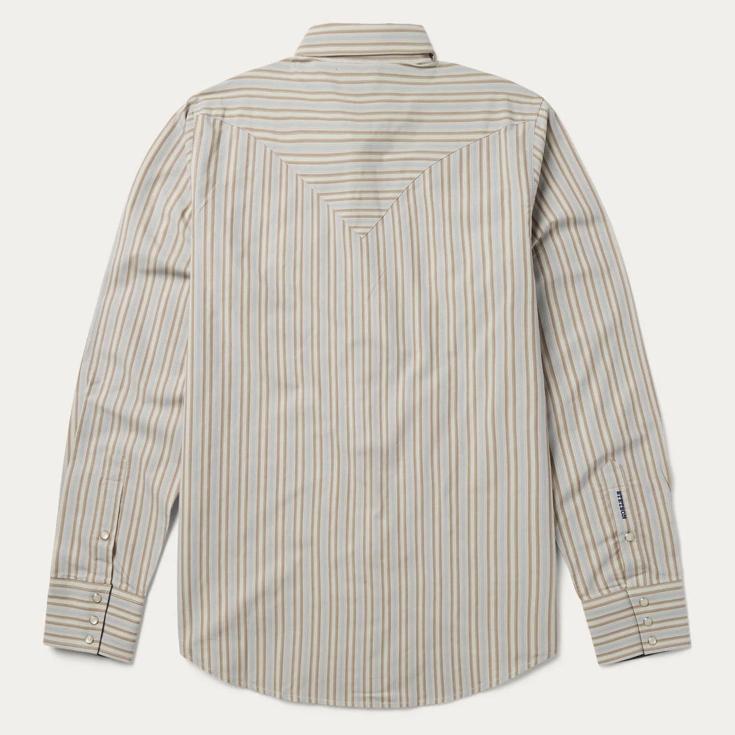 Stetson Men's Ticking Dobby Stripe Western Shirt