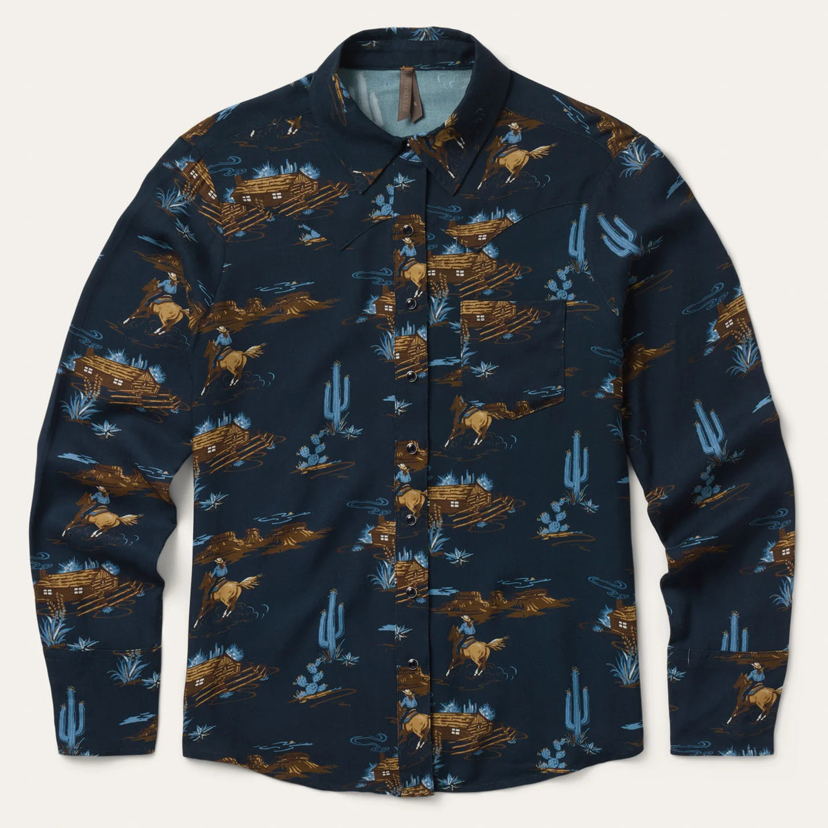 Stetson Women's Ranch Life Print Western Shirt