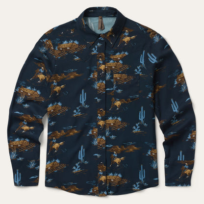 Stetson Women's Ranch Life Print Western Shirt