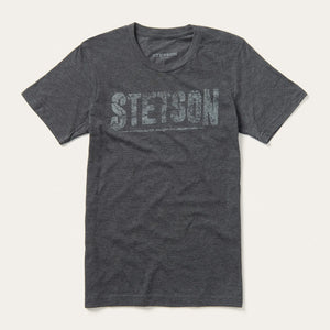 Stetson Men's Distressed Stetson Logo T-Shirt
