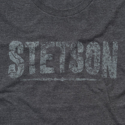 Stetson Men's Distressed Stetson Logo T-Shirt