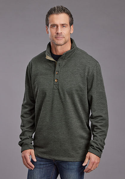 Stetson Men's Honeycomb Bonded Knit Pullover