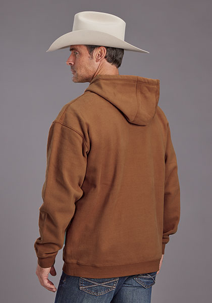 Stetson Men's Earth Orange Horse Rider & Star Hoodie