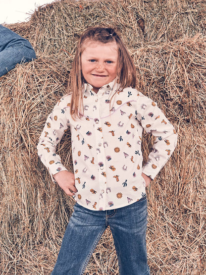 Wrangler Girl's Good Luck Western Shirt