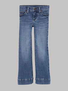 Wrangler Girl's Teal Stitch Slim Embry Trouser Jean