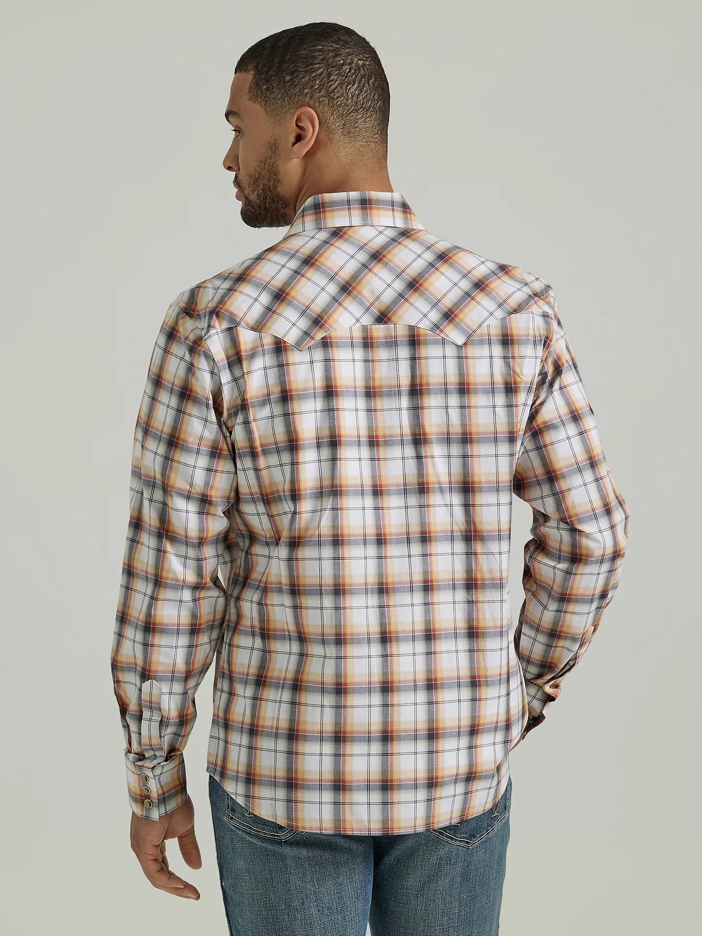 Wrangler Men's Retro Spiced Plaid Western Shirt