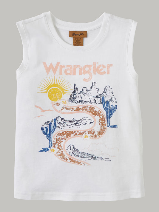 Wrangler Girl's White Desert Road Tank Top