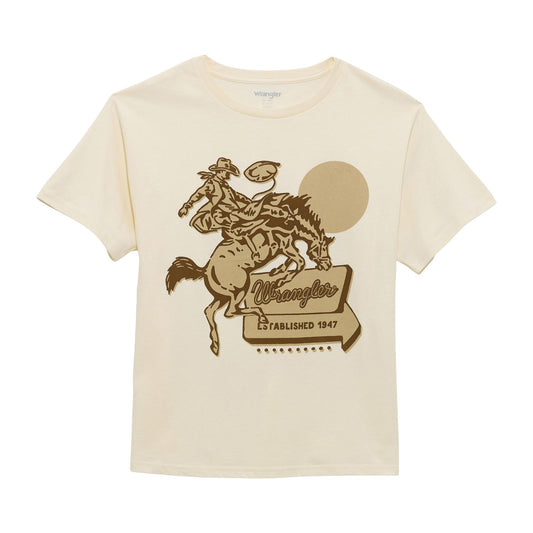 Wrangler Women's Antique White Girlfriend T-Shirt