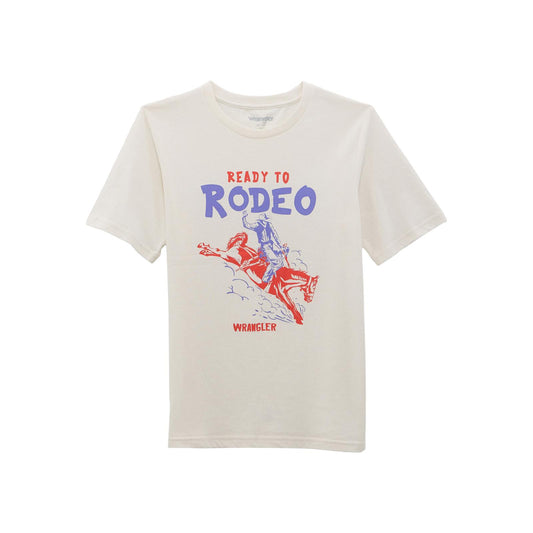 Wrangler Boy's Marshmallow Ready To Rodeo T-Shirt
