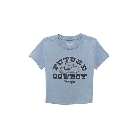 Wrangler Boy's Toddler Blue Heather Future Cowboy T-Shirt