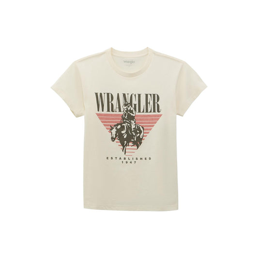 Wrangler Women's Whisper White Retro Graphic T-Shirt