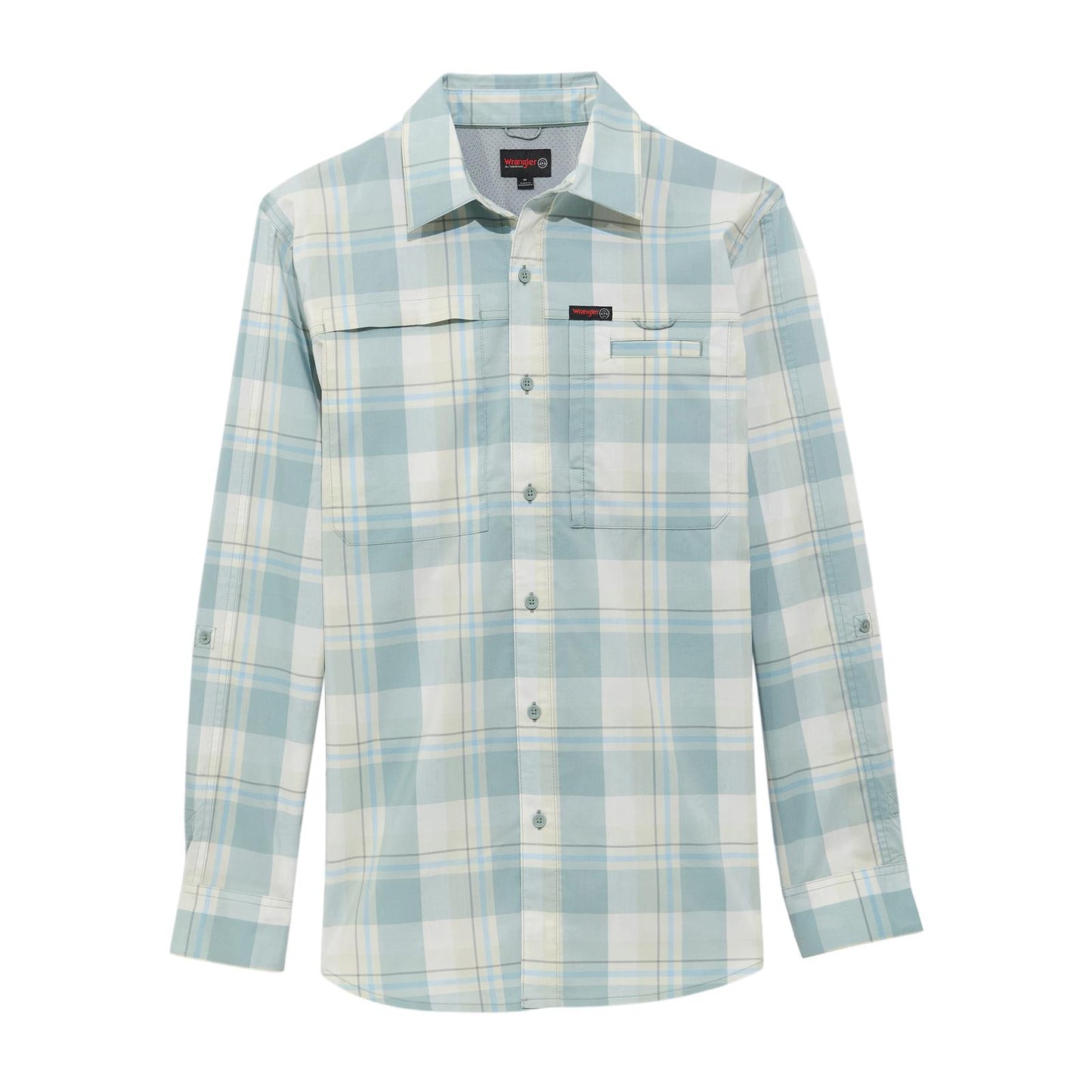 Wrangler Men's Abyss Check ATG Western Shirt