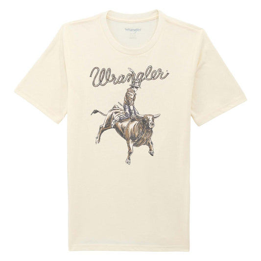 Wrangler Boy's Antique White Bull Rider T-Shirt