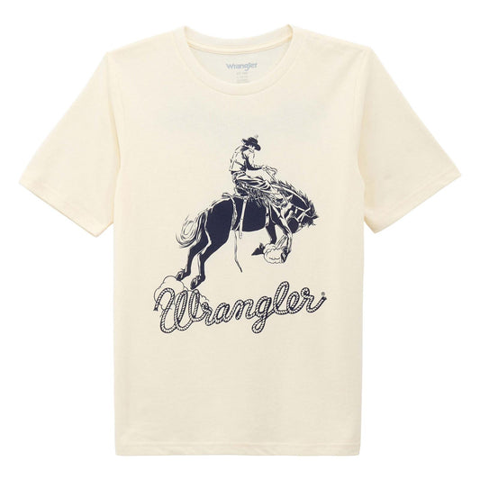 Wrangler Boy's Antique White Bronc Rider T-Shirt