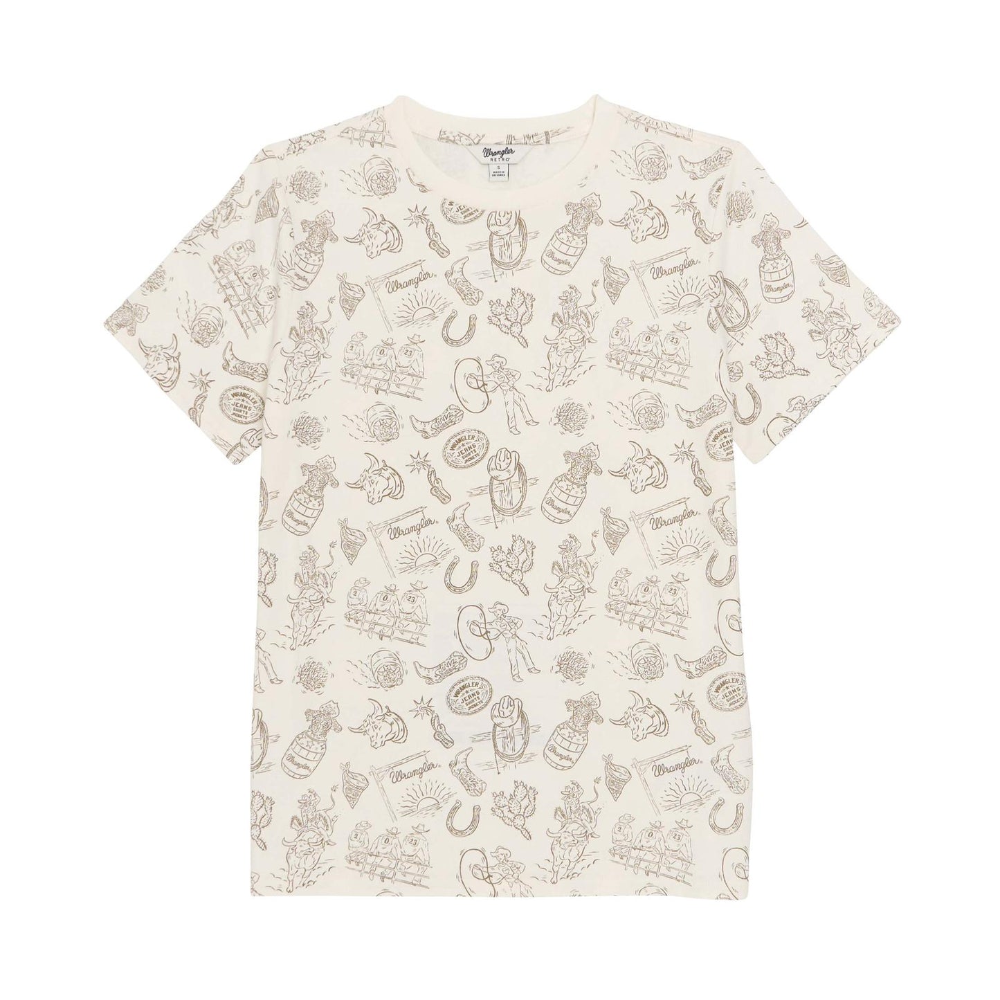 Wrangler Women's Cream Punchy Knit T-Shirt