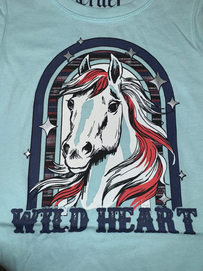 Cruel Girl's Toddler Patriotic Wild Heart T-Shirt