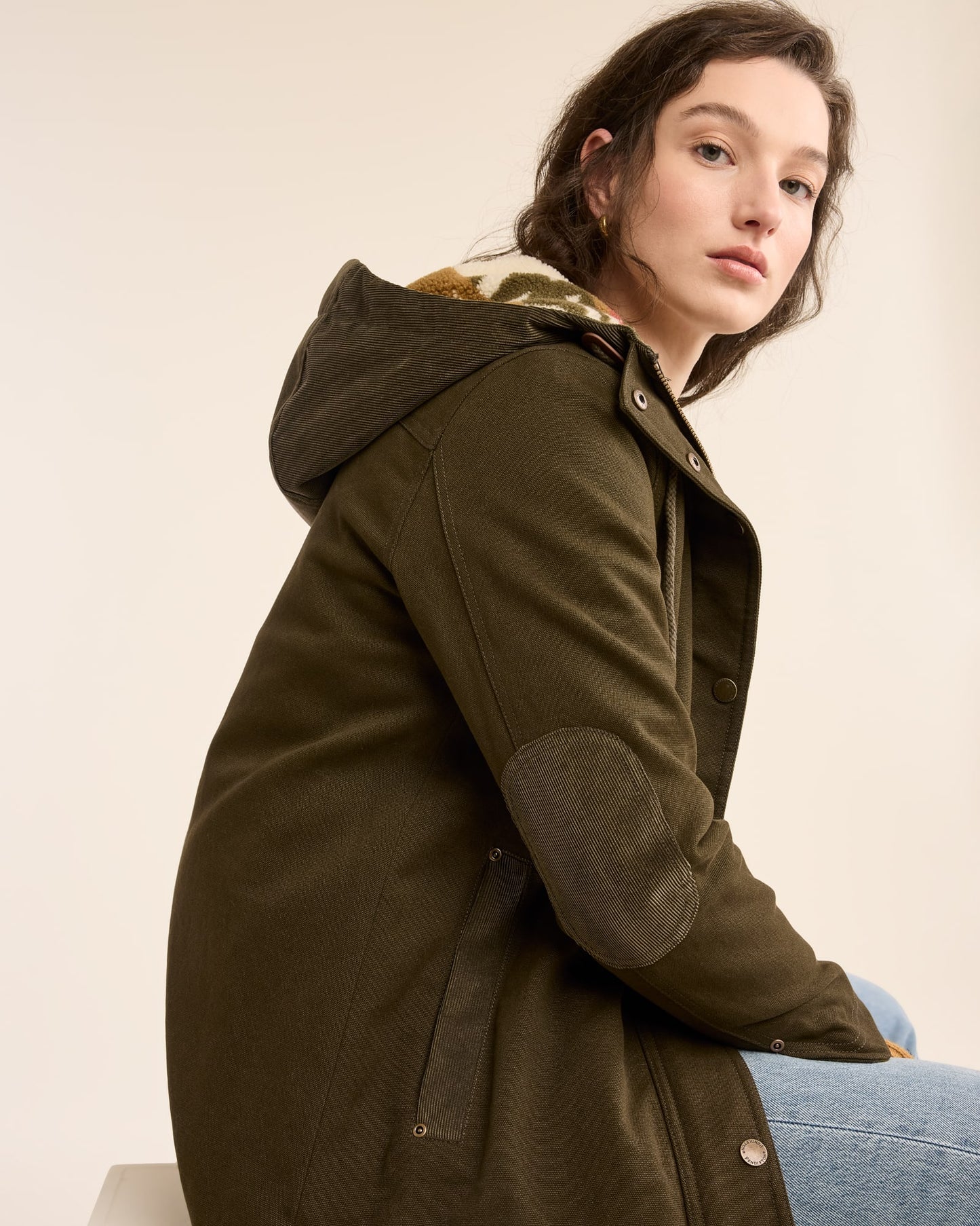 Pendleton Women's Dark Olive Cedar Creek Canvas Parka