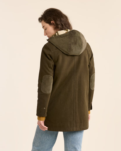 Pendleton Women's Dark Olive Cedar Creek Canvas Parka