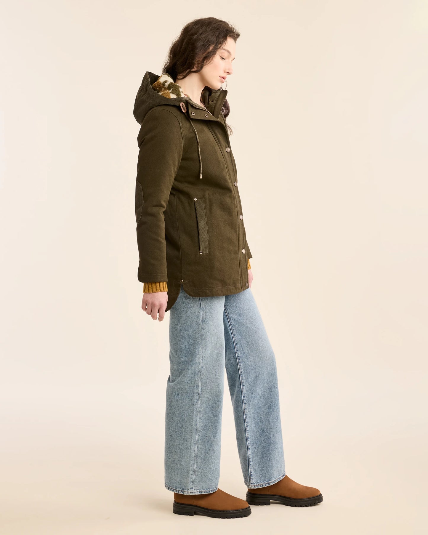 Pendleton Women's Dark Olive Cedar Creek Canvas Parka