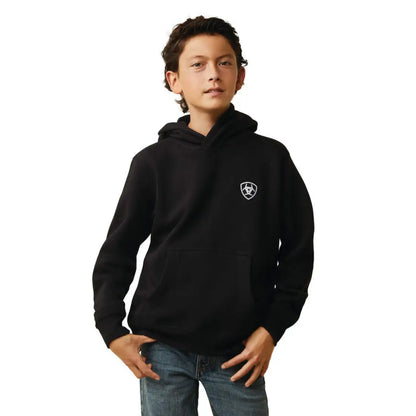$15: Ariat Boy’s Americana Black Hoodie XSmall Sale Boy’s Pullover