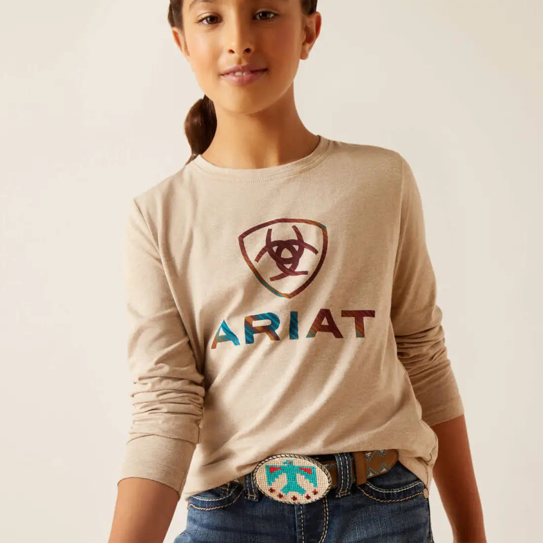 Ariat Girl’s Serape Shield Long Sleeve T-Shirt Medium Sale Girl’s T-Shirt