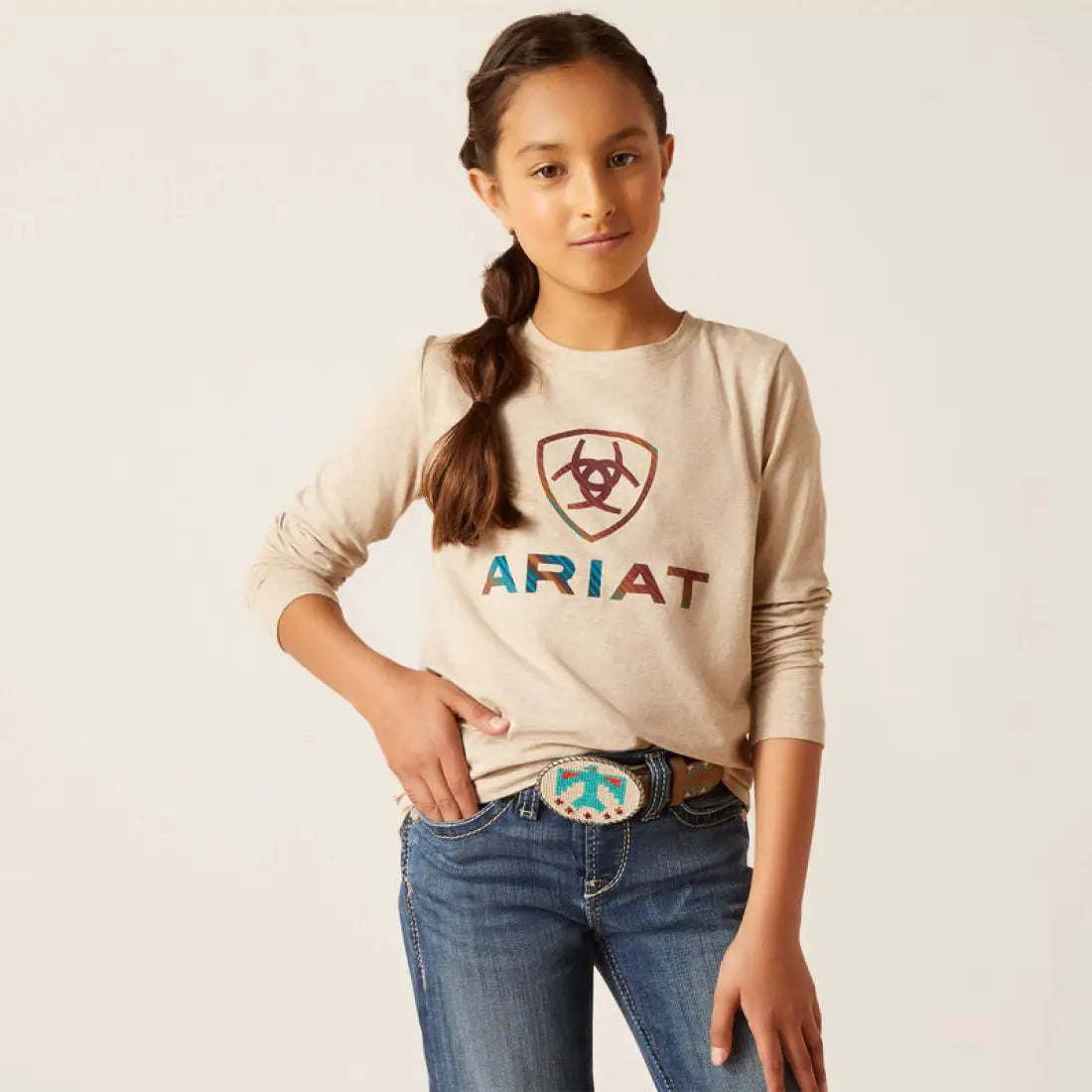 Ariat Girl’s Serape Shield Long Sleeve T-Shirt Sale Girl’s T-Shirt