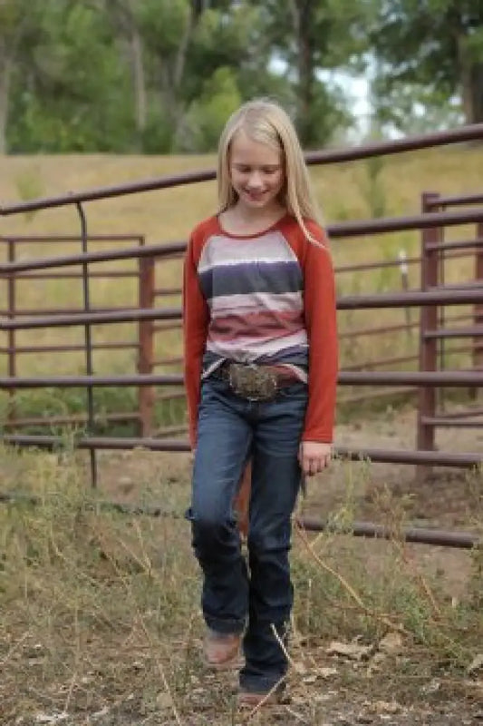 $15: Cruel Girl’s Blanket Stripe Knit Sweater XSmall Sale Girl’s T-Shirt