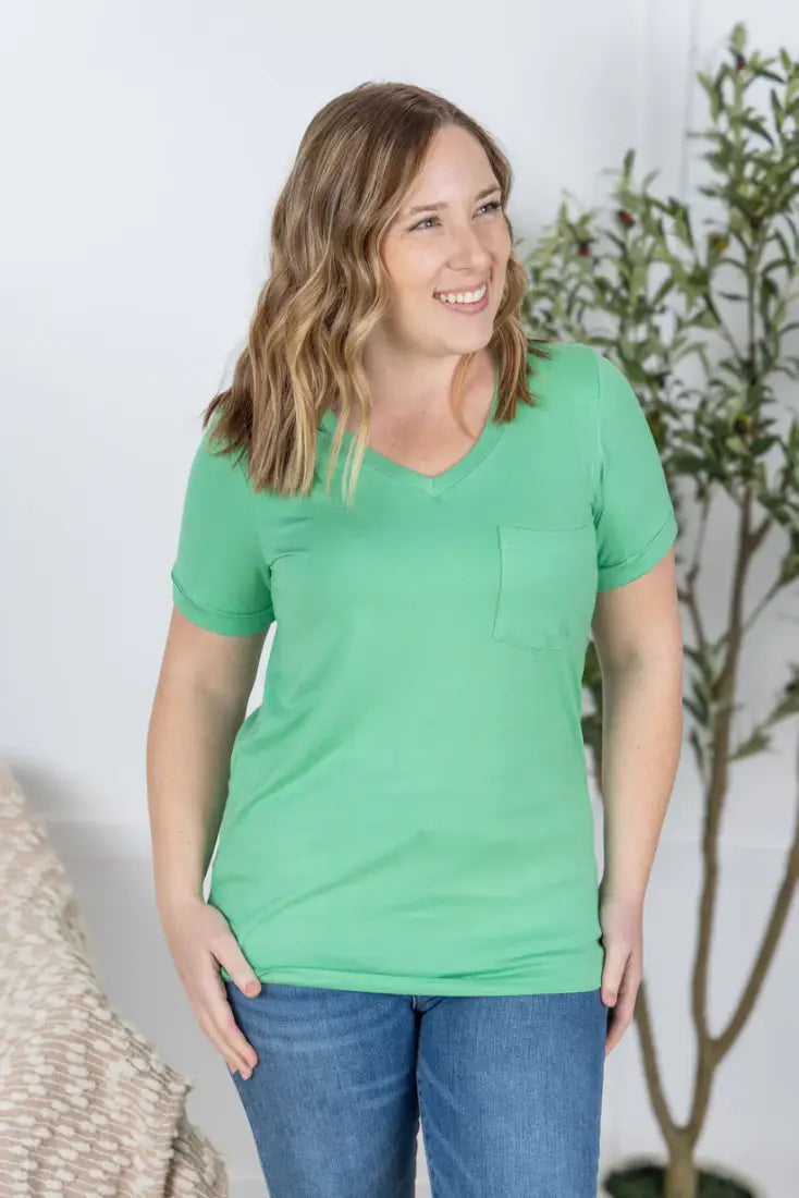 $15: Michelle Mae Women’s Sophie Pocket T-Shirt Mint / XSmall Sale Women’s T-Shirt